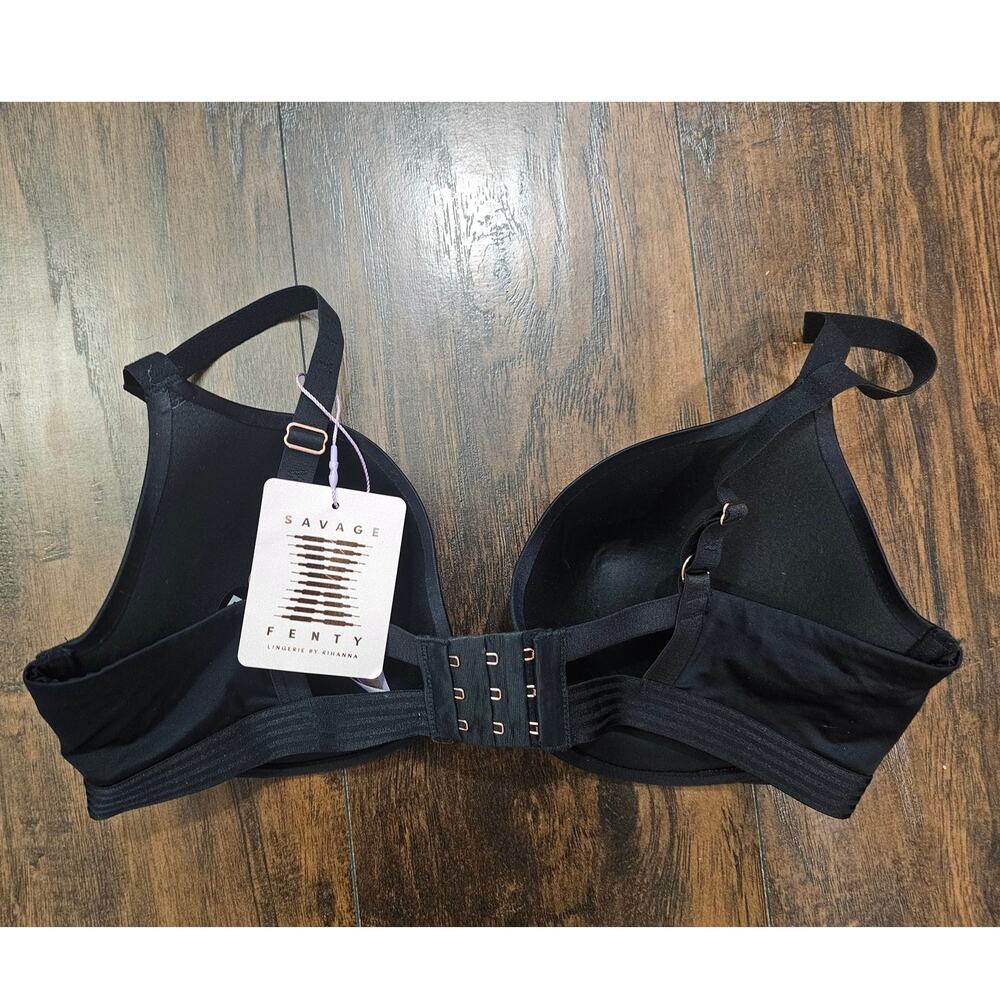 New Savage X Fenty Bra Black Size 36DD - Picture 2 of 2